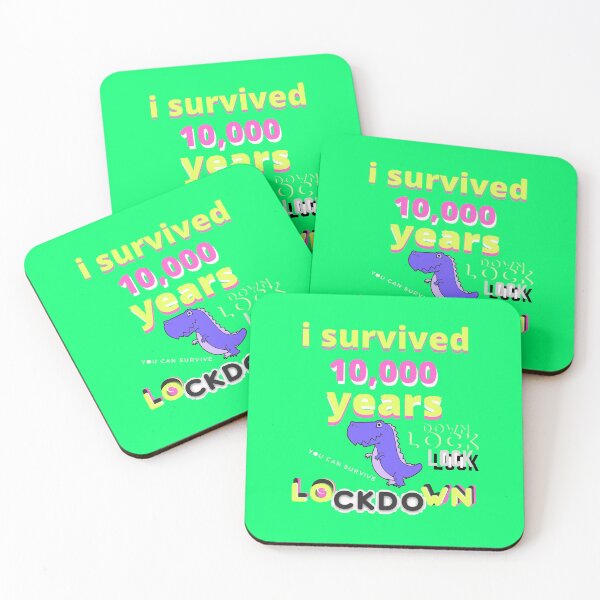 Item preview,   Dinosaur Lockdown Survivor i survived 10000 years you can survive lock-down designed and sold by Flirt-Teez.
