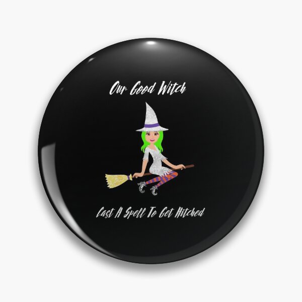 Item preview, Our Good witch cast a spell to get hitched designed and sold by Imemewell.