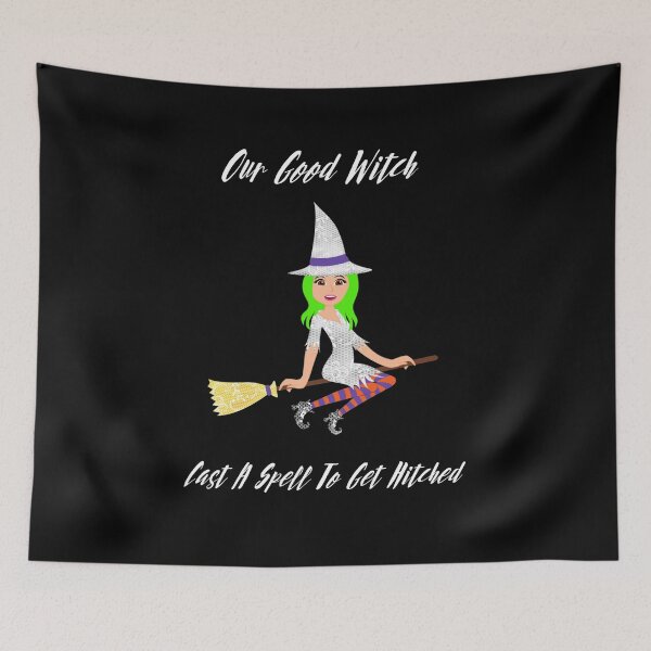 Item preview, Our Good witch cast a spell to get hitched designed and sold by Imemewell.