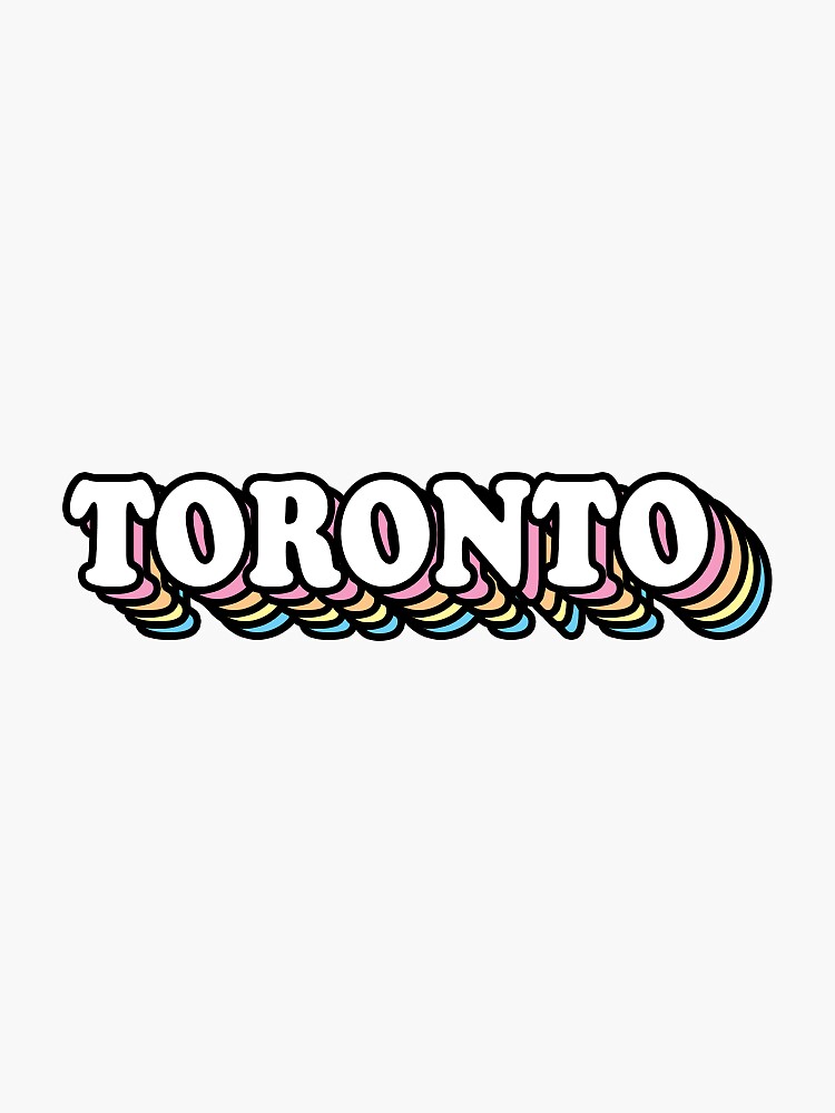 Toronto Retro Sticker Sticker for Sale by adripeli