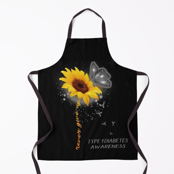 Item preview, Never Give Up Sunflower Ribbon Type 1 Diabetes Awareness designed and sold by deputylove.