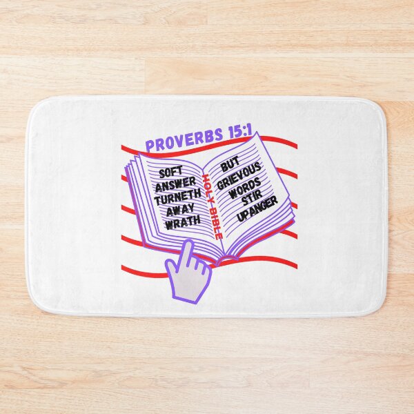 Item preview, Proverbs 15:1 Soft answer turneth away wrath,grievous words stir up anger//2 designed and sold by Mammanation.