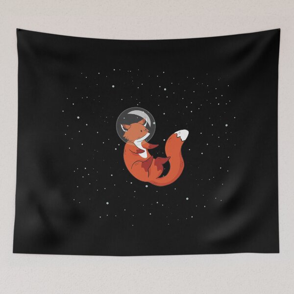 Item preview, Fox Float In Space Alone | Cosmic Animal designed and sold by artado.