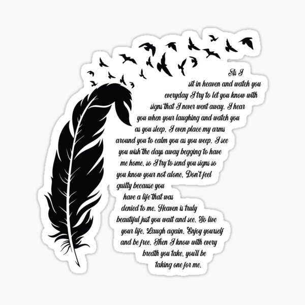 Mom In Heaven Stickers Redbubble
