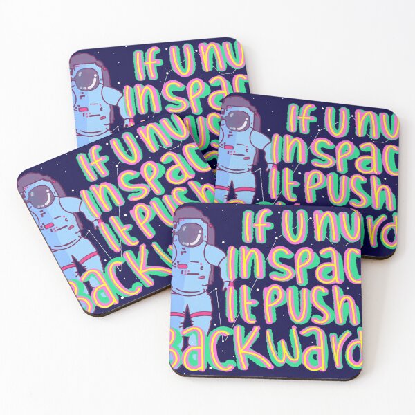 Item preview, If u nut in space... it push you backwards designed and sold by InkandSawdust.