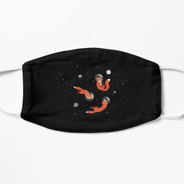 Foxes Of The Universe Floating In Space Flat Mask