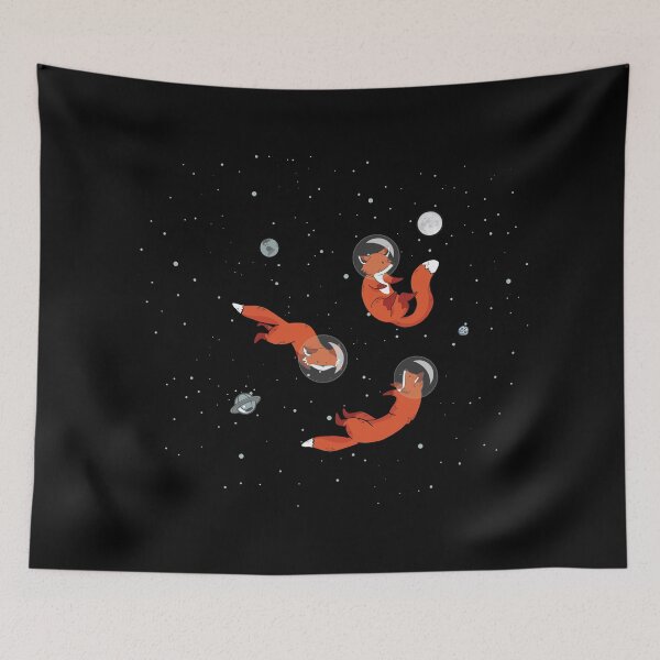 Item preview, Foxes Of The Universe Floating In Space designed and sold by artado.