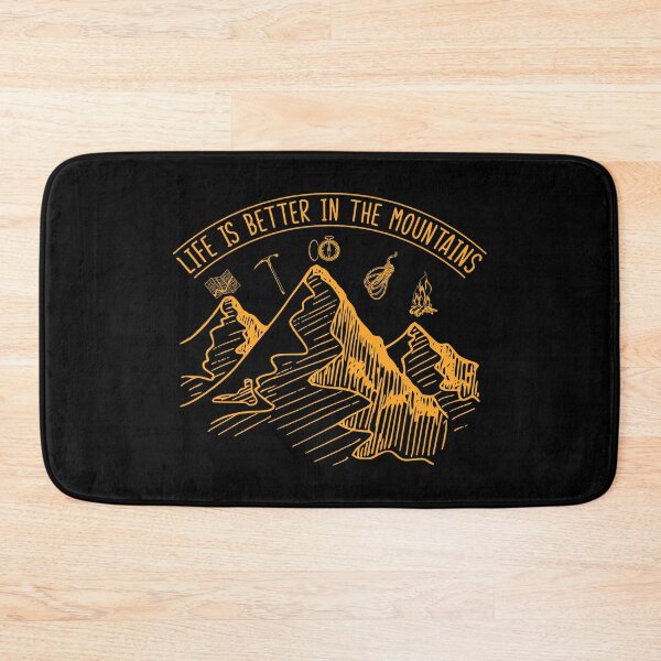 Item preview, life is better in the mountains -yellow designed and sold by WilliamsGFX.