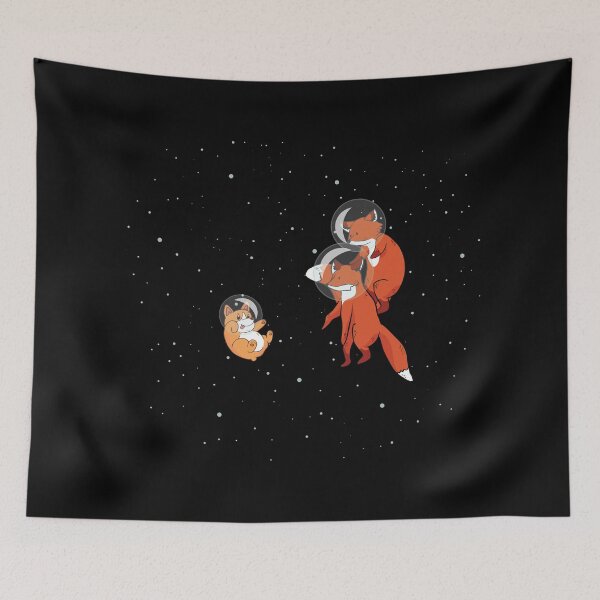 Item preview, Baby Corgi Puppy In Space Meet Fox designed and sold by artado.