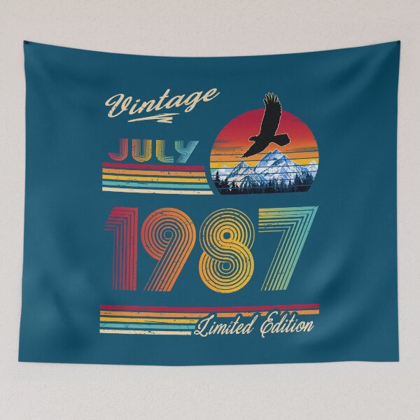 Item preview, July 1987 Birthday designed and sold by GreenSplash.