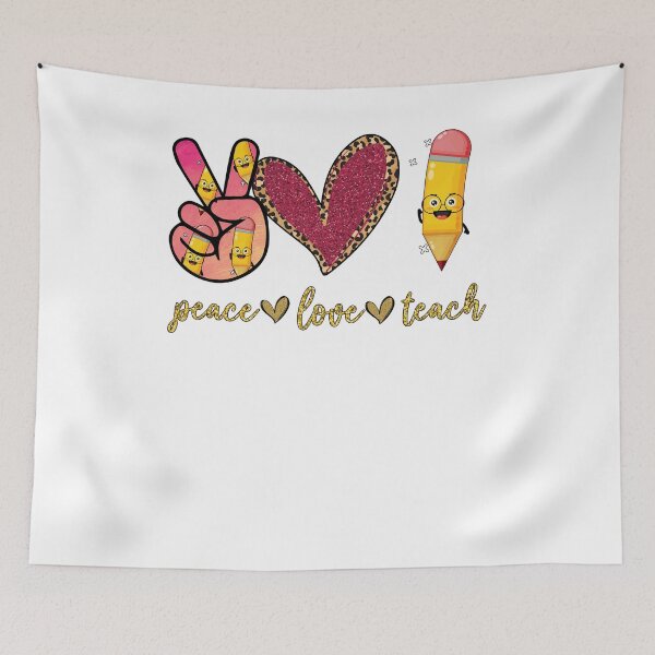 Item preview, Peace love Teach designed and sold by oussama dif.