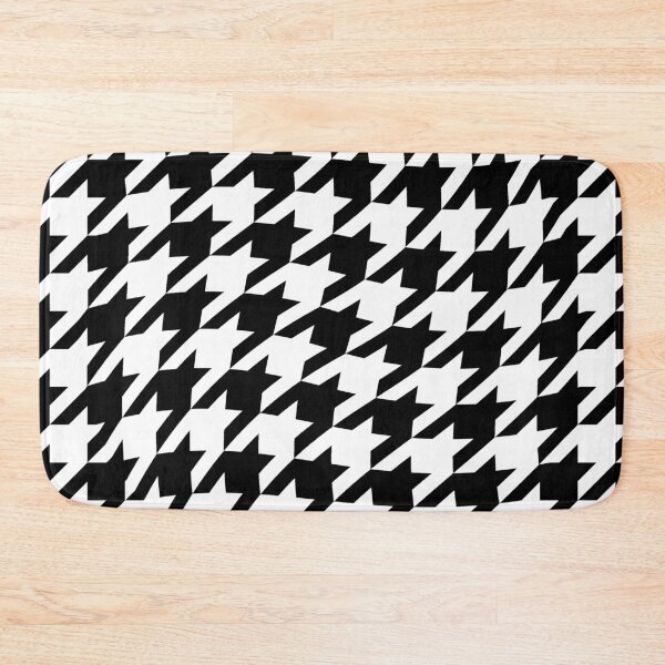 Item preview, houndstooth warp black white big designed and sold by frauenbrauen.