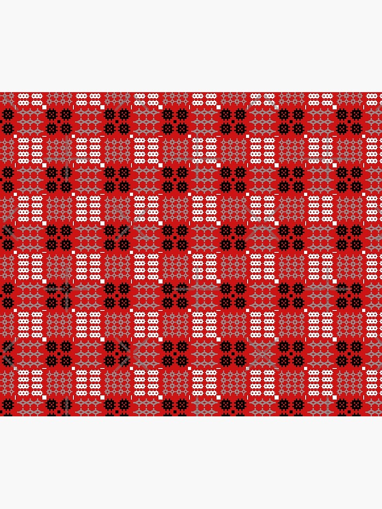 "Welsh Tapestry Design, Carthen Cymraeg, Cymreig (red)" Throw Blanket