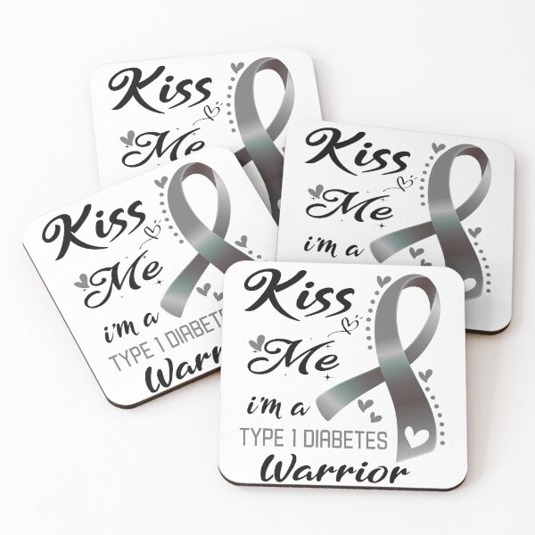 Item preview, Kiss Me I'm A Type 1 Diabetes Warrior designed and sold by hvoid41.
