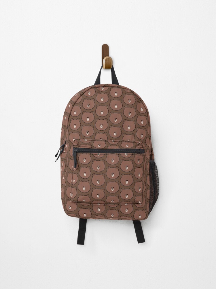 LINE Friends brown bear Backpack by William Cano