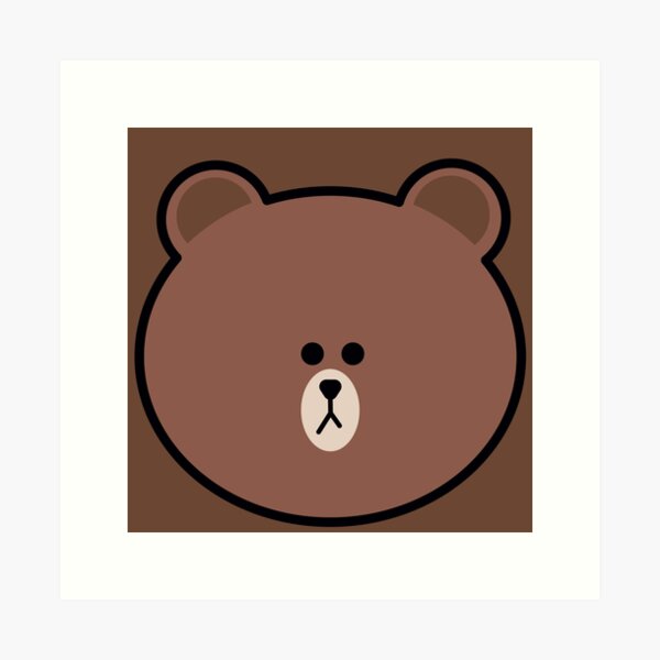 Line Friends Art Prints For Sale Redbubble