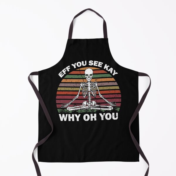 Item preview, Vintage EFF You See Kay Why Oh You Skeleton Yoga Lover designed and sold by Kamnna.