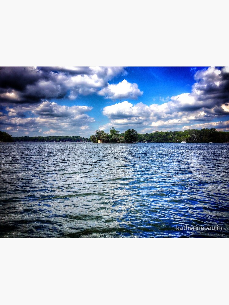 "Pukwana Island Big Cedar Lake West Bend WI" Photographic Print for