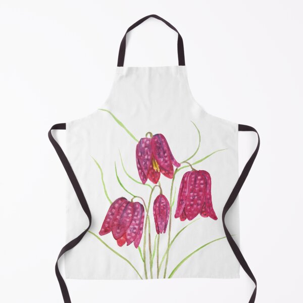Item preview, hand painted red snake head fritillary watercolor designed and sold by ColorandColor.
