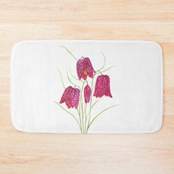 Item preview, hand painted red snake head fritillary watercolor designed and sold by ColorandColor.