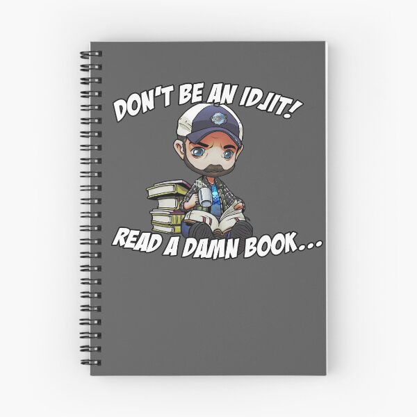 Item preview, Don't be an idjit!  Read a damn book... designed and sold by angryjackalope.