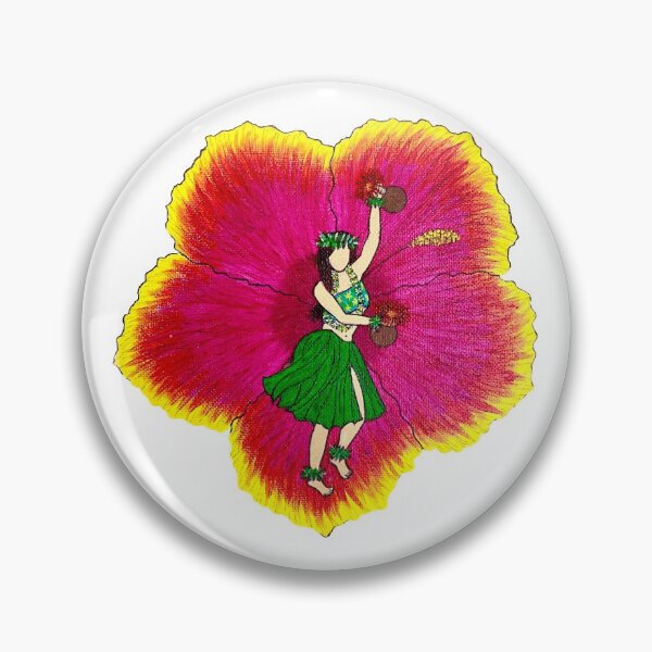 Item preview, Hula girl dancing with Hibiscus designed and sold by Artfullee63.