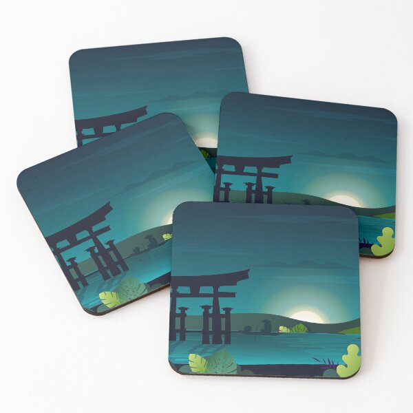 Item preview, Peaceful lake and torii designed and sold by AbinSur99.