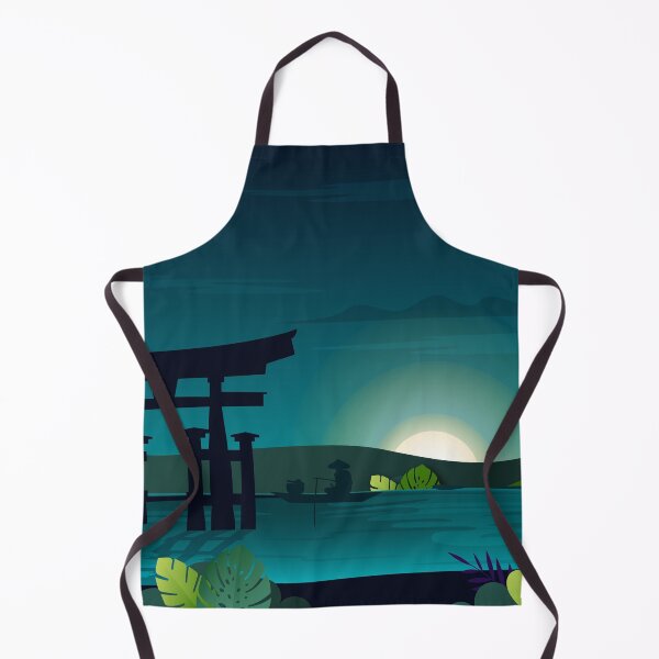 Item preview, Peaceful lake and torii designed and sold by AbinSur99.