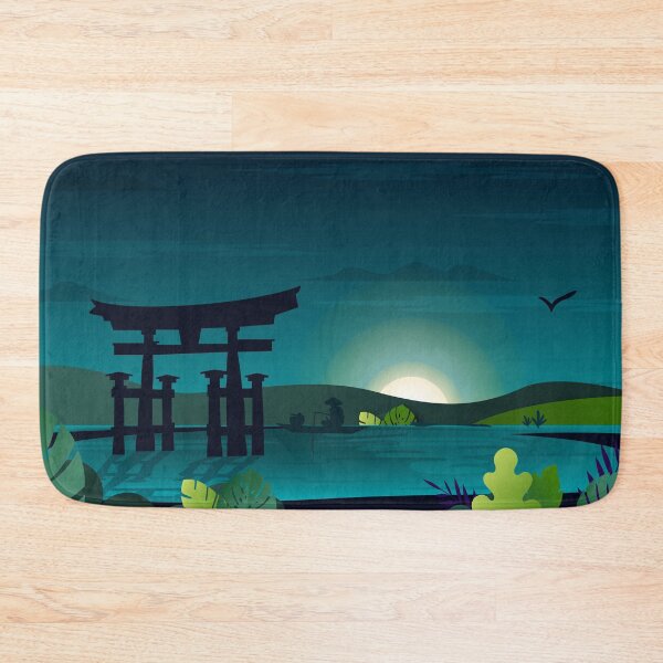 Item preview, Peaceful lake and torii designed and sold by AbinSur99.