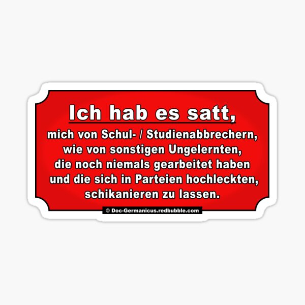 I'm sick of being bullied! - Claims Sticker