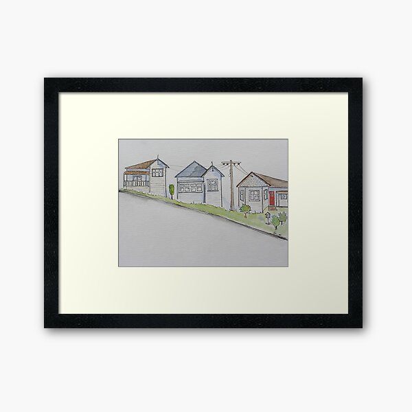 Streets of Devonport - Rutland Road Framed Art Print