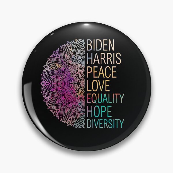 Item preview, Womens Biden Harris Peace Love Equality Hope Diversity Watercolor Style designed and sold by Kamnna.