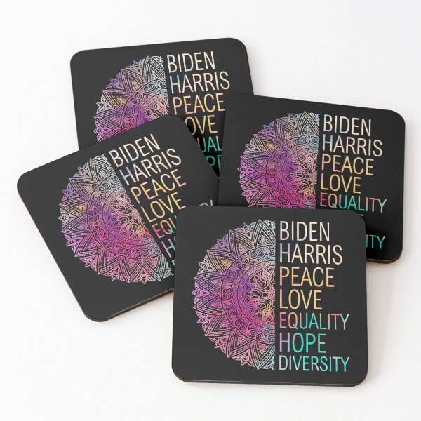 Item preview, Womens Biden Harris Peace Love Equality Hope Diversity Watercolor Style designed and sold by Kamnna.