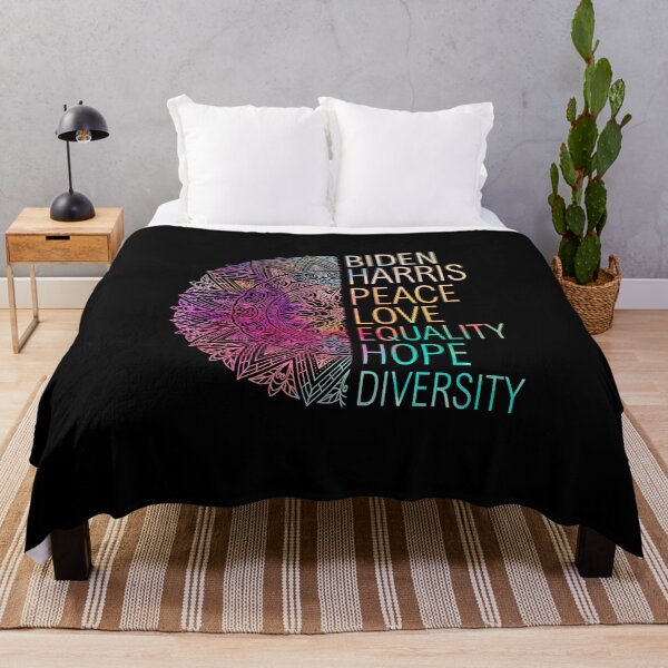 Item preview, Womens Biden Harris Peace Love Equality Hope Diversity Watercolor Style designed and sold by Kamnna.