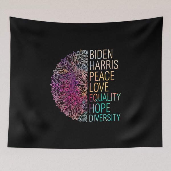 Item preview, Womens Biden Harris Peace Love Equality Hope Diversity Watercolor Style designed and sold by Kamnna.