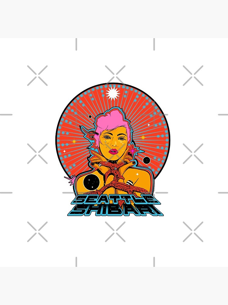 Thumbnail 3 of 3, Pin, Shibari Psychedelia  designed and sold by SeattleShibari.