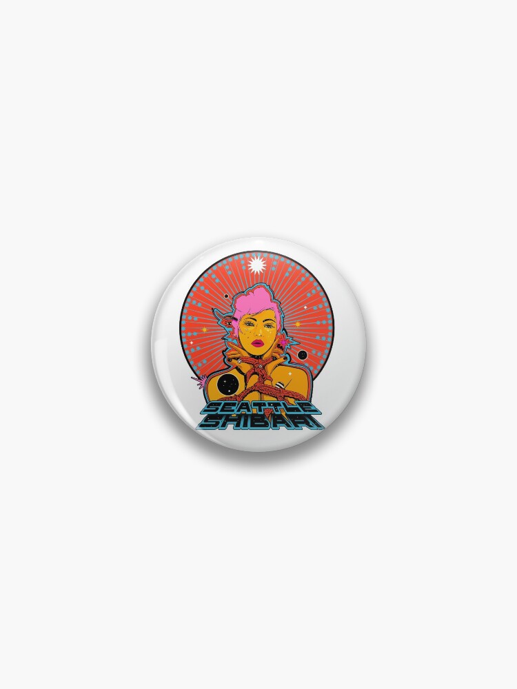 Thumbnail 1 of 3, Pin, Shibari Psychedelia  designed and sold by SeattleShibari.