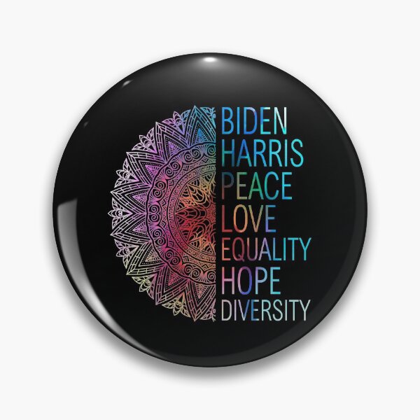 Item preview, Womens Biden Harris Peace Love Equality Hope Diversity Watercolor Style designed and sold by Kamnna.