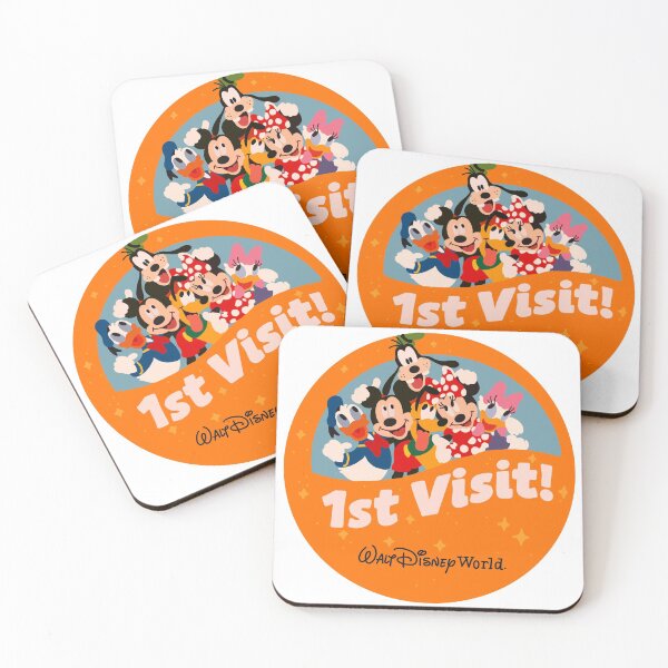 Aperçu de l'œuvre Bouton 1ère visite WDW créée et vendue par tbcalligraphy.