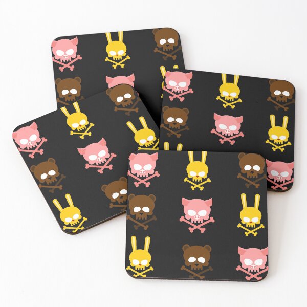 Item preview, cute Bunny, pig, bear skulls designed and sold by heatedstitches.