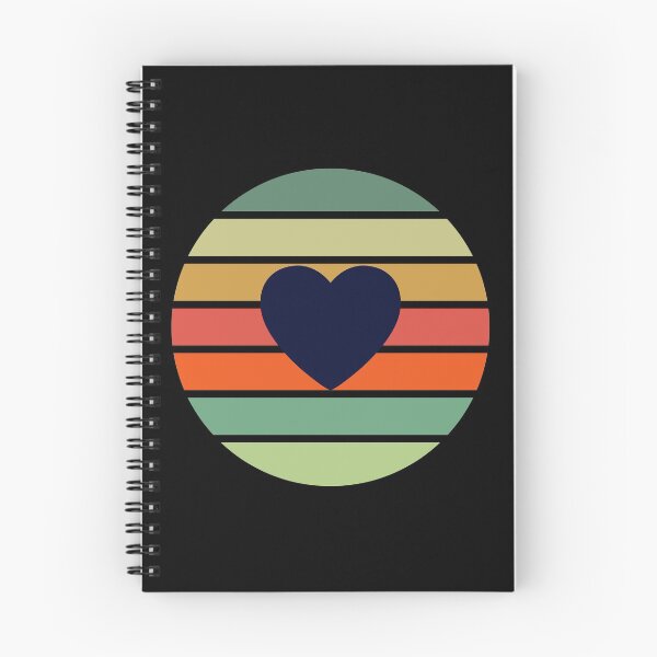 Item preview, Retro Sunset Heart Pattern designed and sold by BlakefourDesign.
