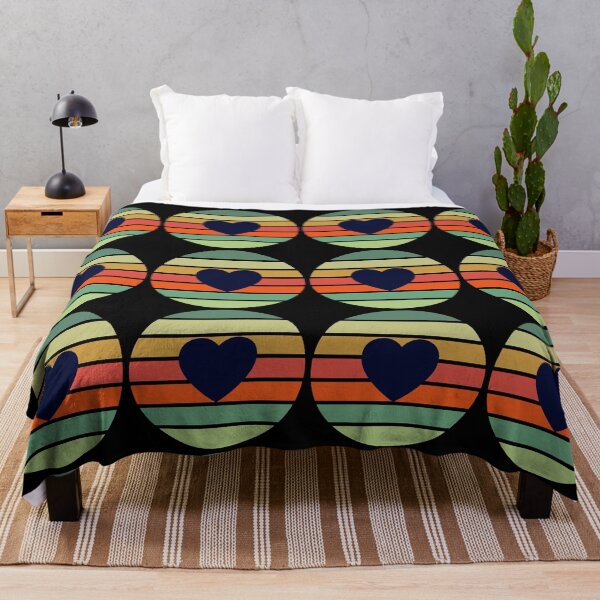 Item preview, Retro Sunset Heart Pattern designed and sold by BlakefourDesign.