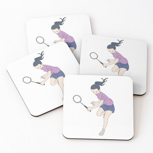 Item preview, Female Badminton Player designed and sold by line-on-line.