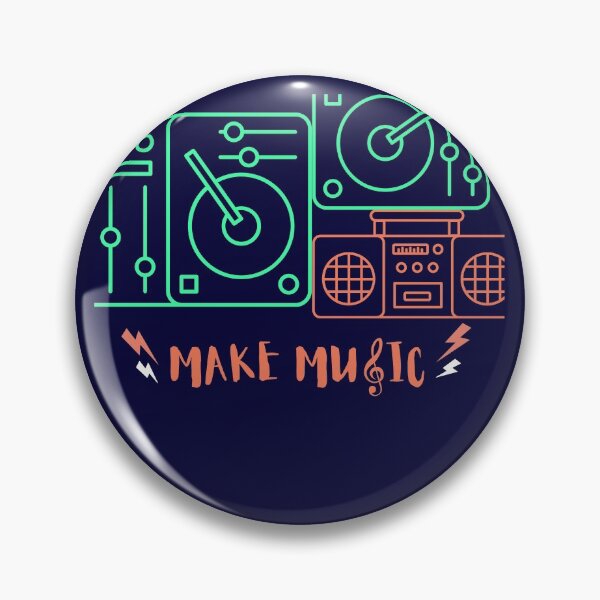 Item preview, Neon Green and Orange Music Illustration designed and sold by LifeProApperal.