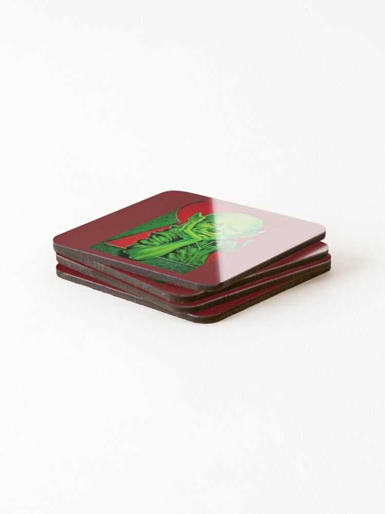 Thumbnail 4 of 5, Coasters (Set of 4), Little alien designed and sold by Createaline.