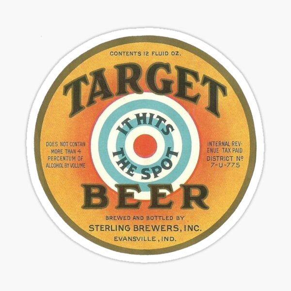 Item preview, Vintage Target Beer - It Hits The Spot - Sterling Brewers - Evansville, Indiana designed and sold by QuayTradingCo.