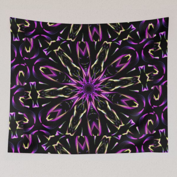 Item preview, Abstract Purple & Yellow Layered Fractal designed and sold by SXW Designs.