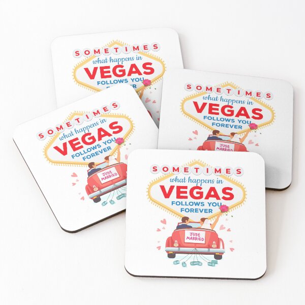 Item preview, Just Married, What Happens In Las Vegas... designed and sold by Maria Garcia.