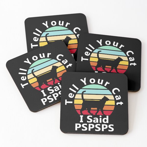 Item preview, Tell Your Cat I Said Pspsps Retro Vintage designed and sold by ind3finite.