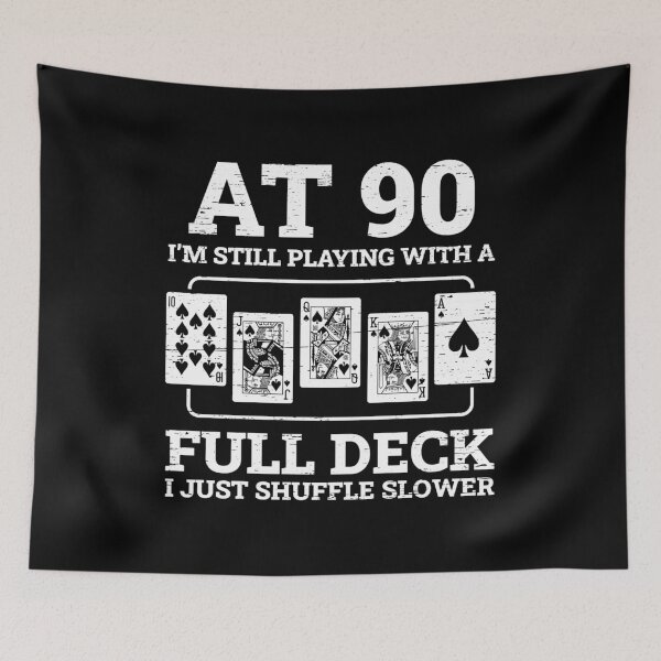Item preview, Funny 90th Birthday 90 Year Old Cards Party Celebration Poker Card Game Celebrate 90 Years Old Blow Candle designed and sold by shirti.
